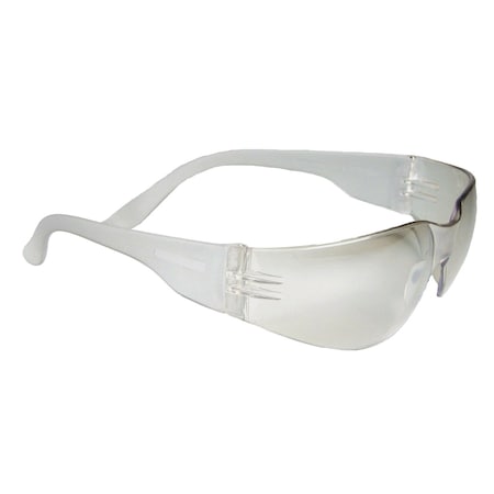 Radians Mirage Small, Safety Glasses, Anti-Scratch, Indoor/Outdoor Lens, I/O Frame, Frameless, 1 PR MRS190ID